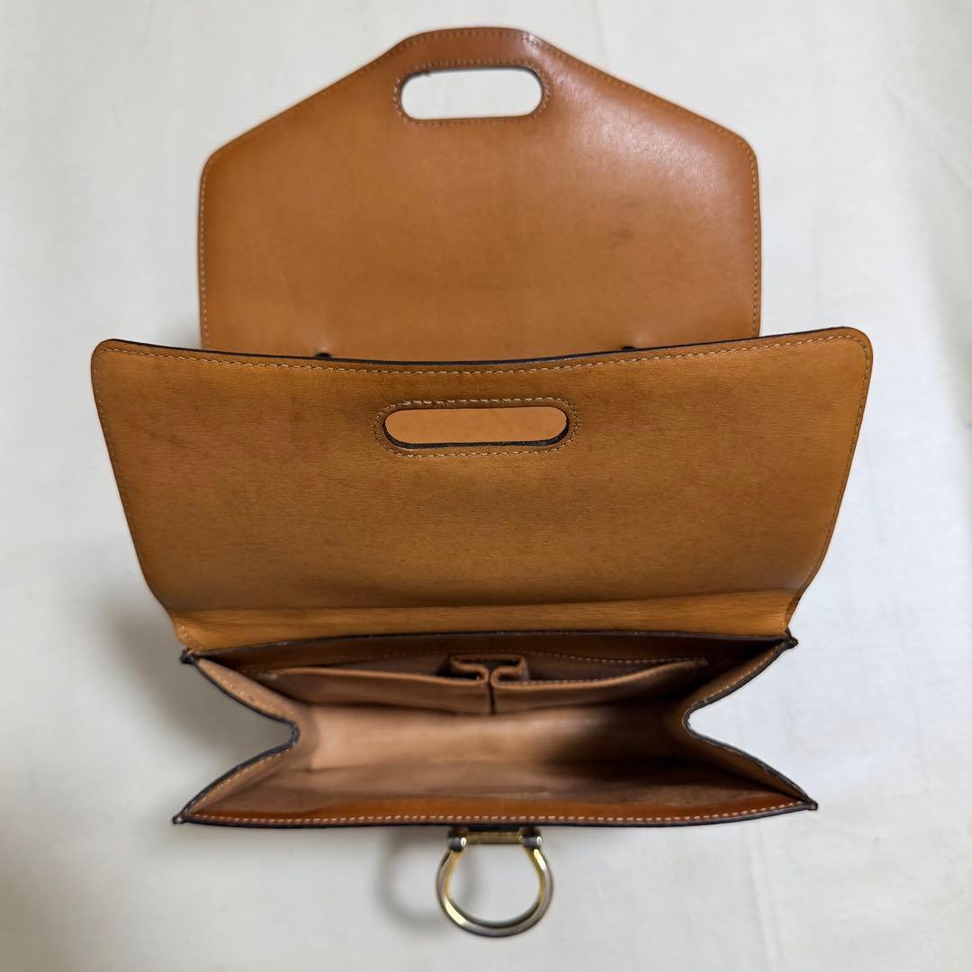 CELINE オールドセリーヌ ダブルフラップ マカダム柄 ヴィンテージF/10