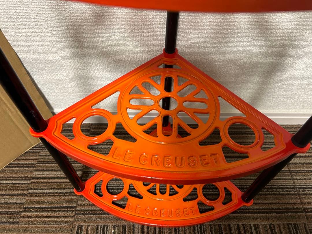 Le Creuset ルクルーゼ ポットスタンド 5段オレンジ　鍋スタンド