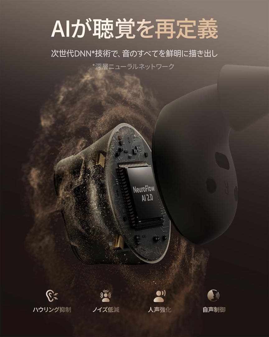 【Cearvol Wave Lite】集音器 聴覚アンプ AUX-INテレビ対応