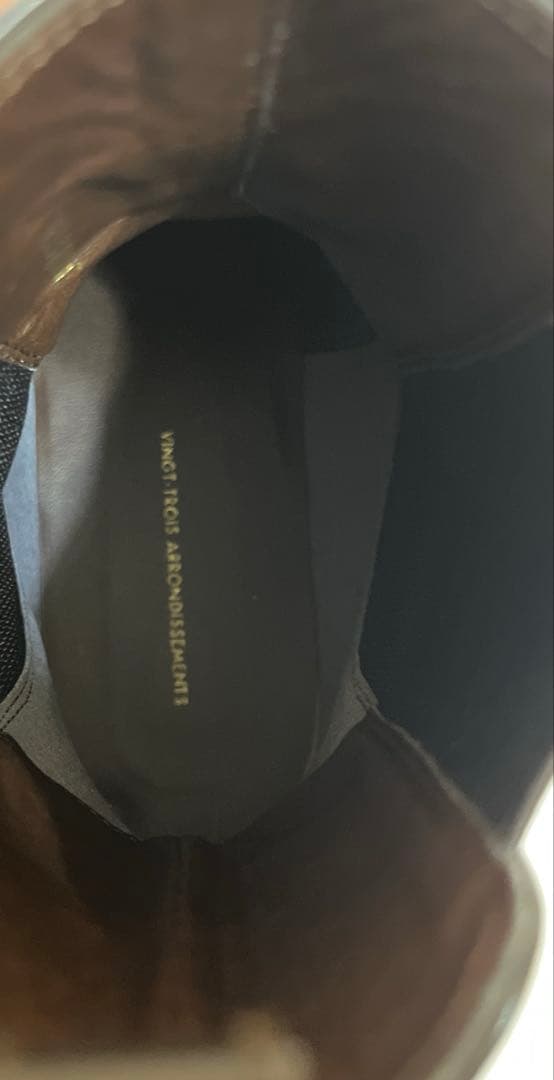 『23区』　サイドゴアブーツ ダークブラウン　23.5センチ