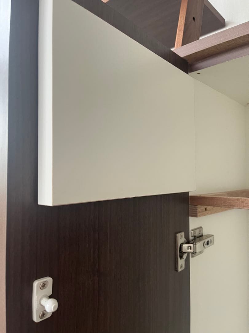 SVELTE スベルト ゴミ箱 ウォールナット ダークブラウン プッシュ式 扉式