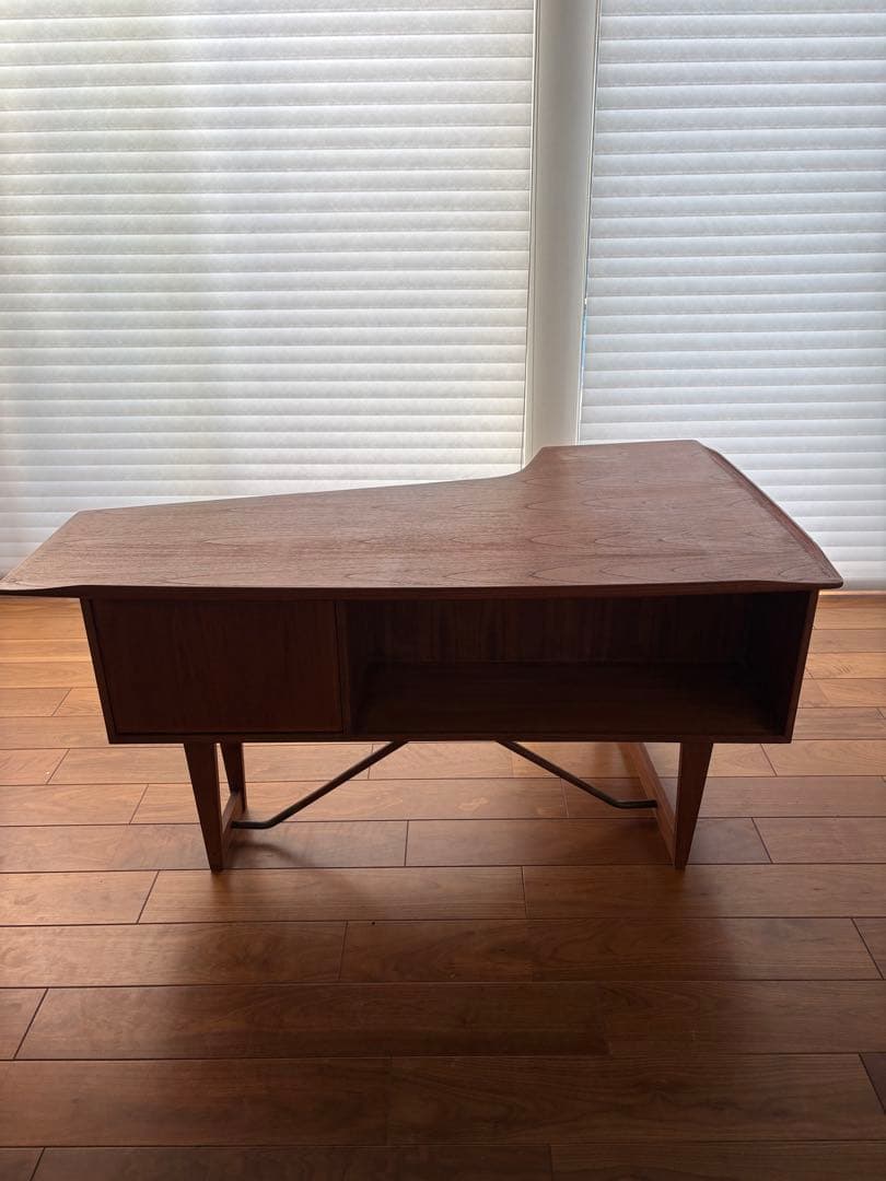 片袖デスク　チーク