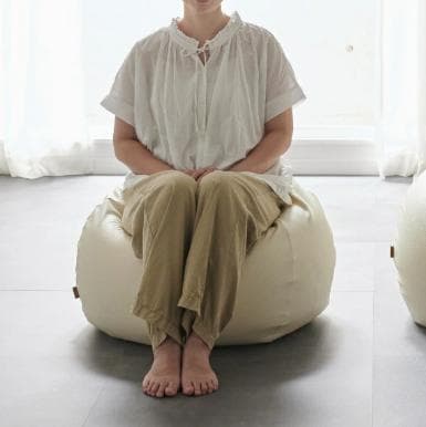 【２個】ハナロロ　オニオンクッション80L　レザーカバー　色：ベージュ