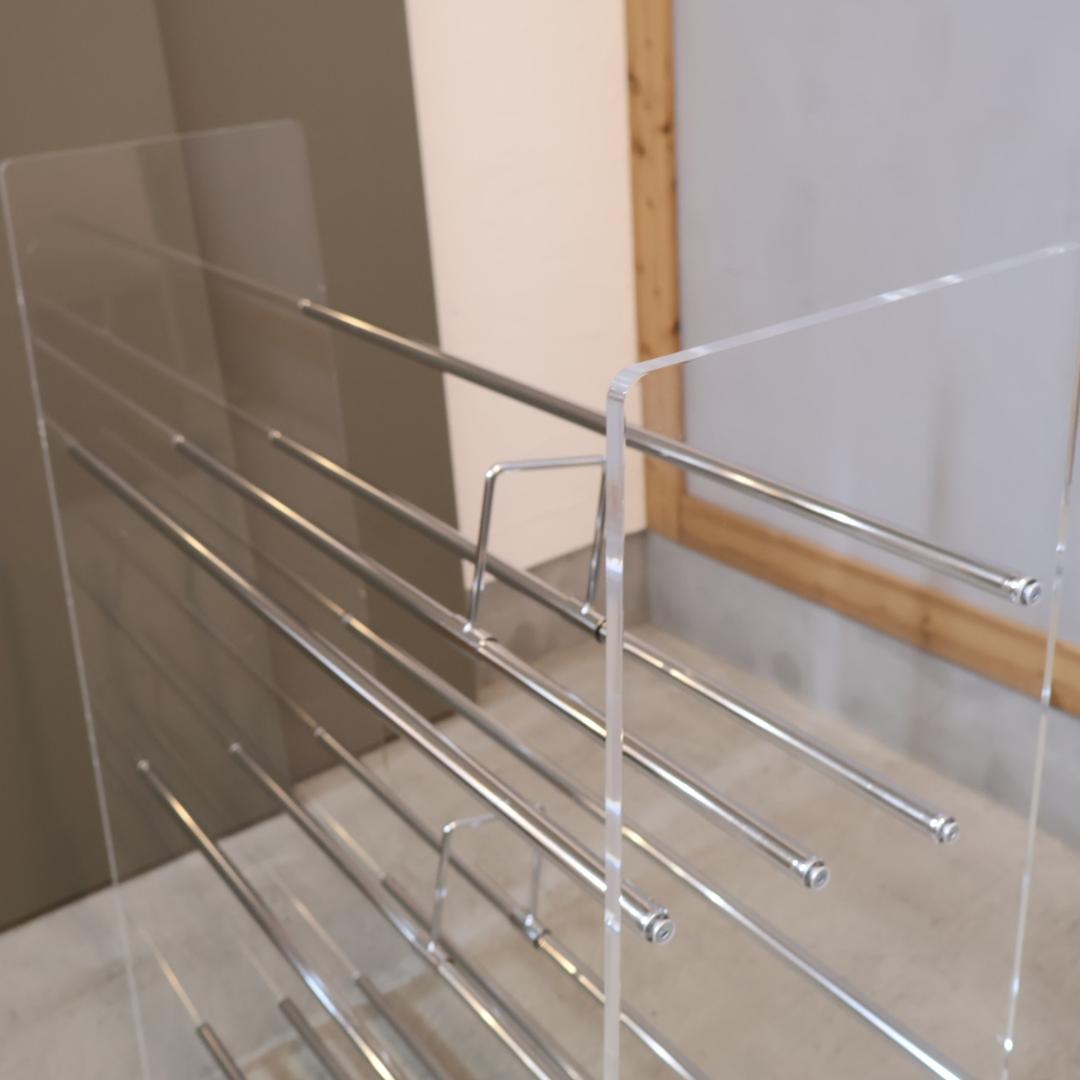 Lumiere クリアブックシェルフ アクリル オープンラック dinos 収納