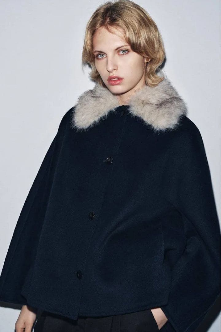 ZARA フェイクファー　コート