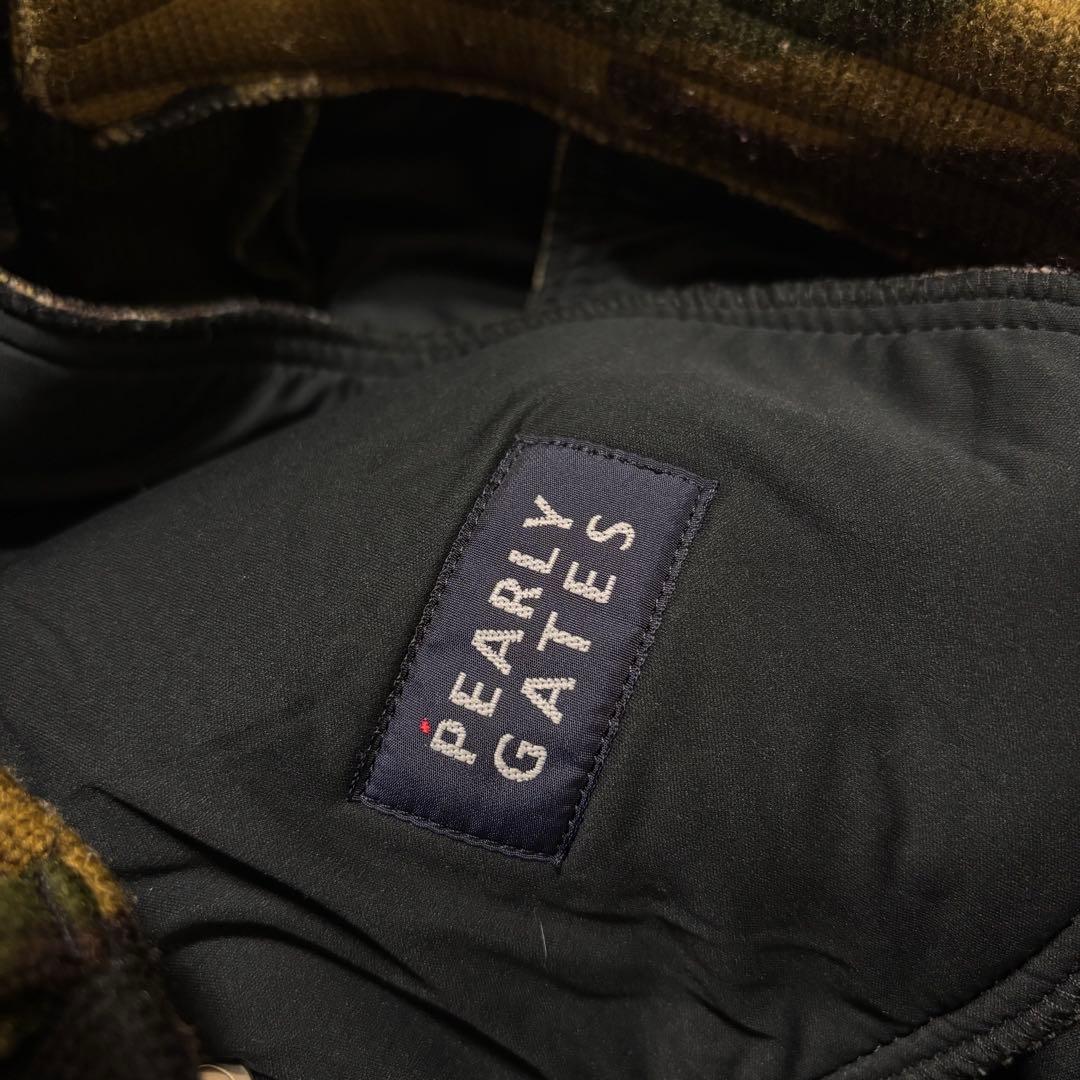 パーリーゲイツ パンツ 迷彩 蓄熱 ゴルフ 中綿 ダウン カモフラ