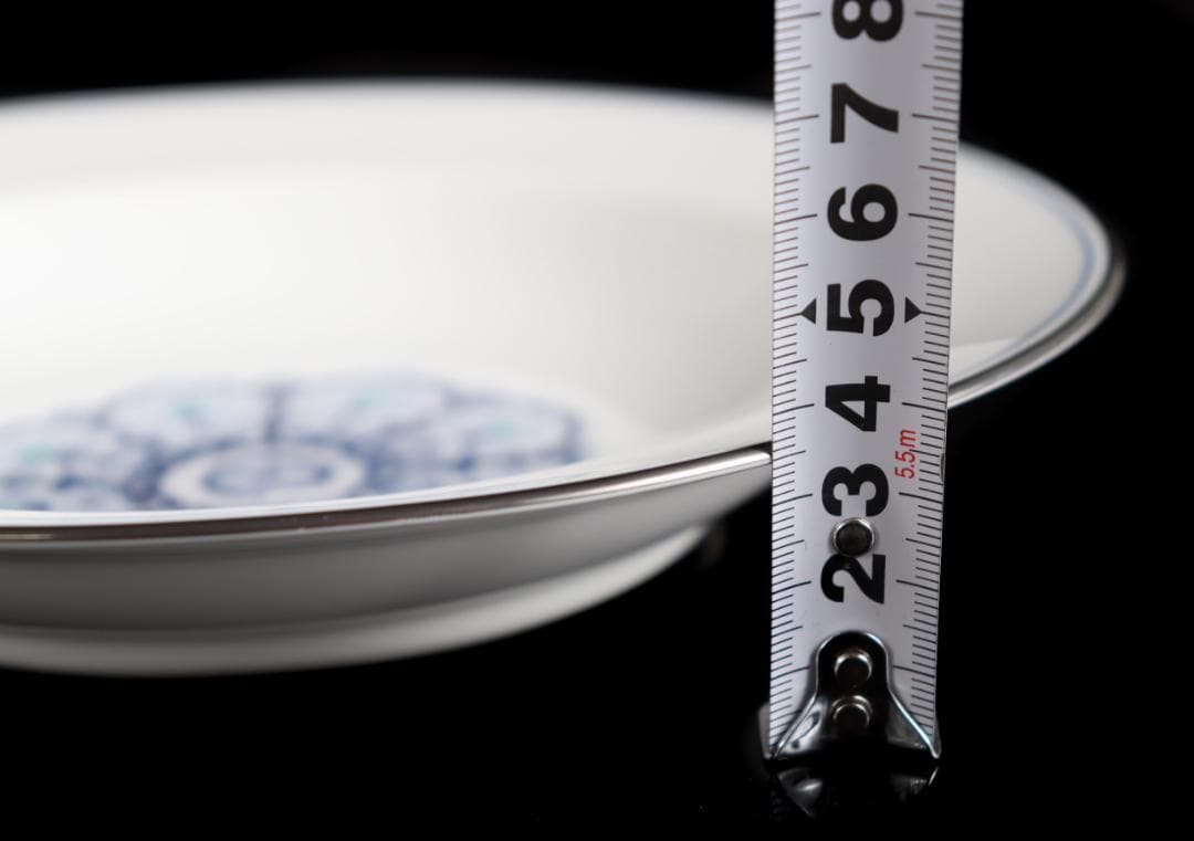 大倉陶園 呉須正倉院 OKURAスープ皿 6枚 プラチナ彩 ハンドペイント