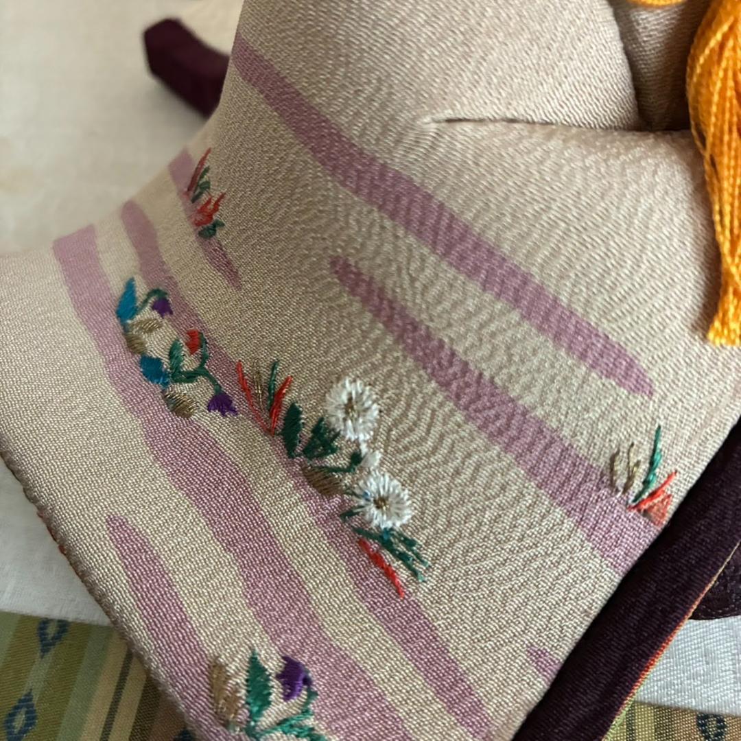 きめこみ賀茂雛　雛人形セット 親王飾り　（飾り黒台なし）