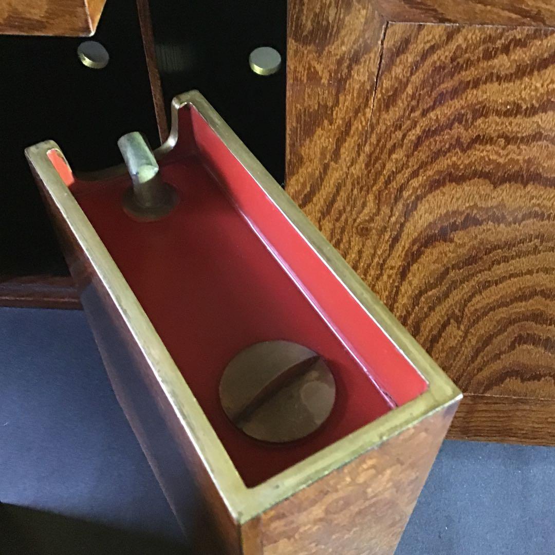 欅玉杢　野点重箱　差物師重箱　酒器付　明治期. B-2