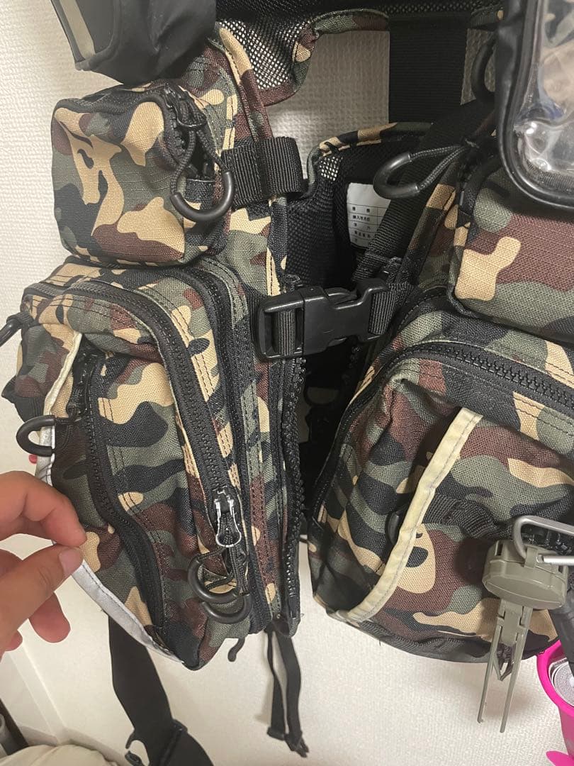 ダイワ　フローティングベスト　カモ　付属品多数