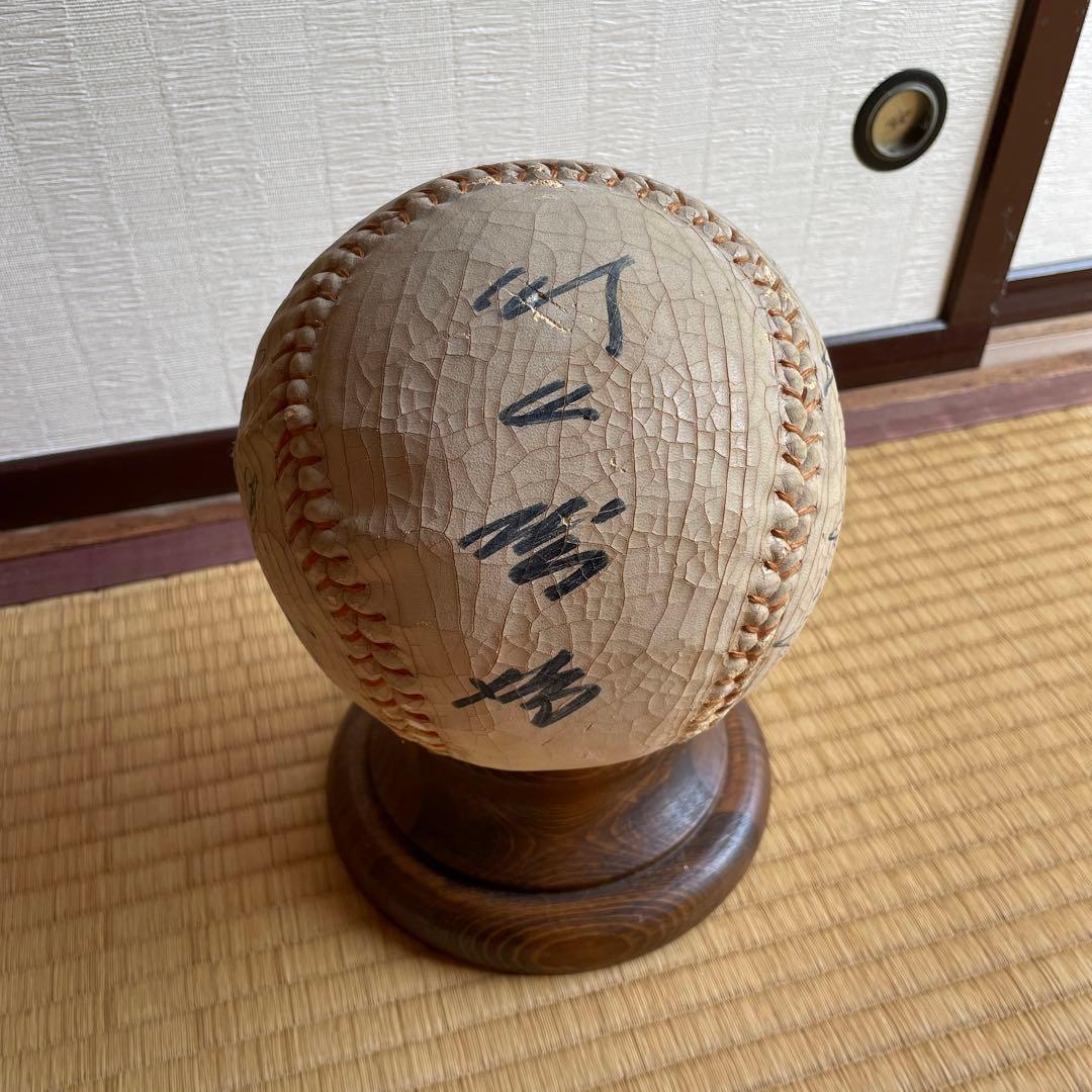 最終価格！野球界レジェンド達の記念サインボール