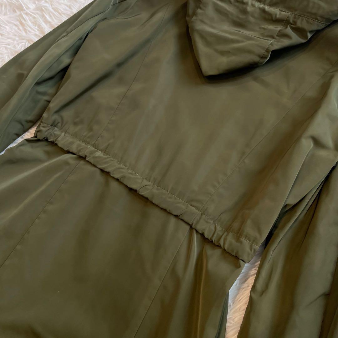 美品・鑑定済★モンクレール　TUILE モッズコート　レディース　カーキ　0