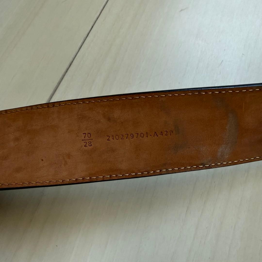 正規品　FENDI フェンディ FFロゴ バックル ベルト ブラック レザー