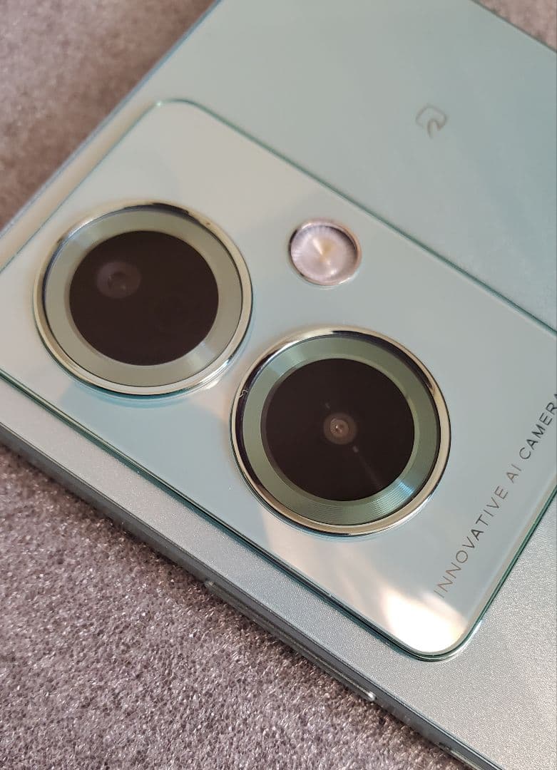 OPPO A79 5G A303OP ケース付き グローグリーン SIMフリー