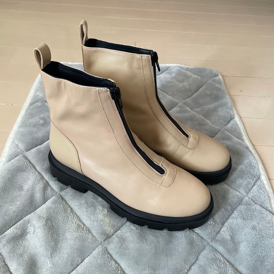新品ファビオルスコーニショートブーツ ジッパー付き