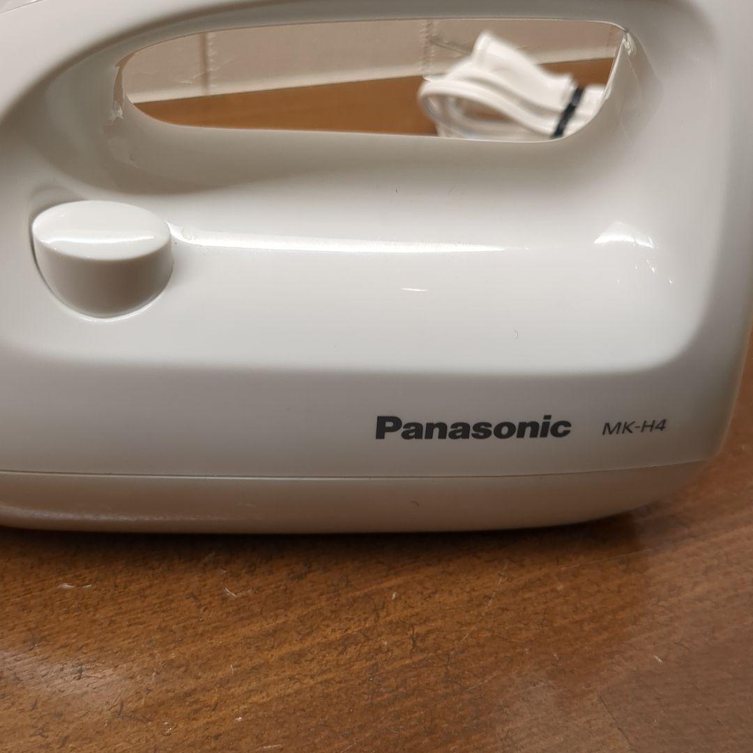 【美品】Panasonic ハンドミキサー MK-H4 ホワイト 泡立て器