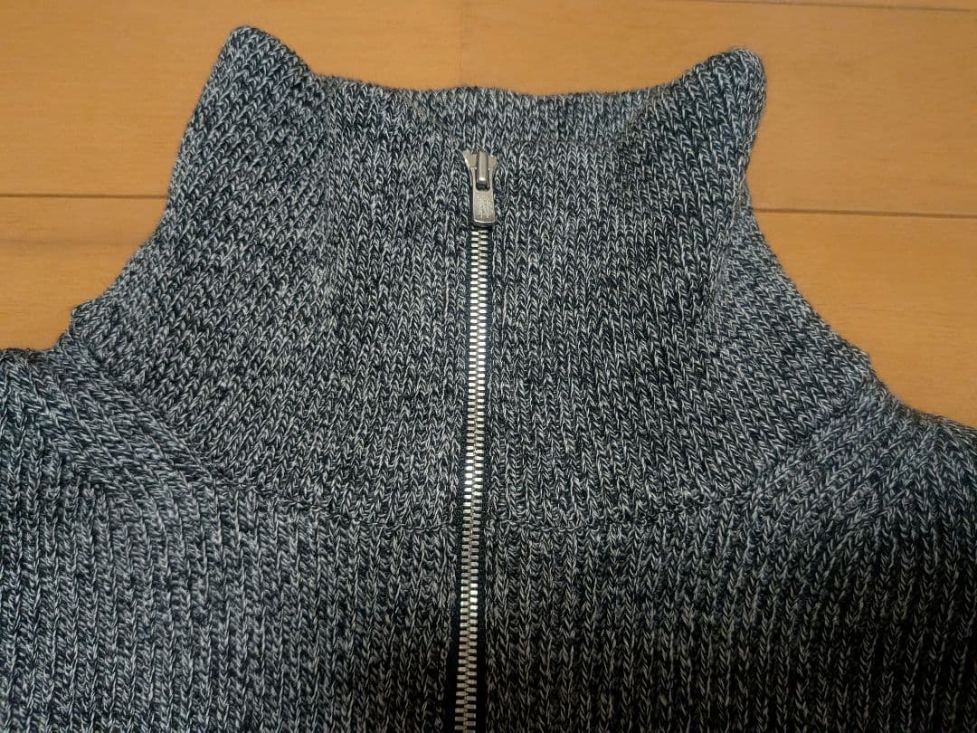 トップス 25AW BATONER SOLID WOOL RIB HALF ZIP
