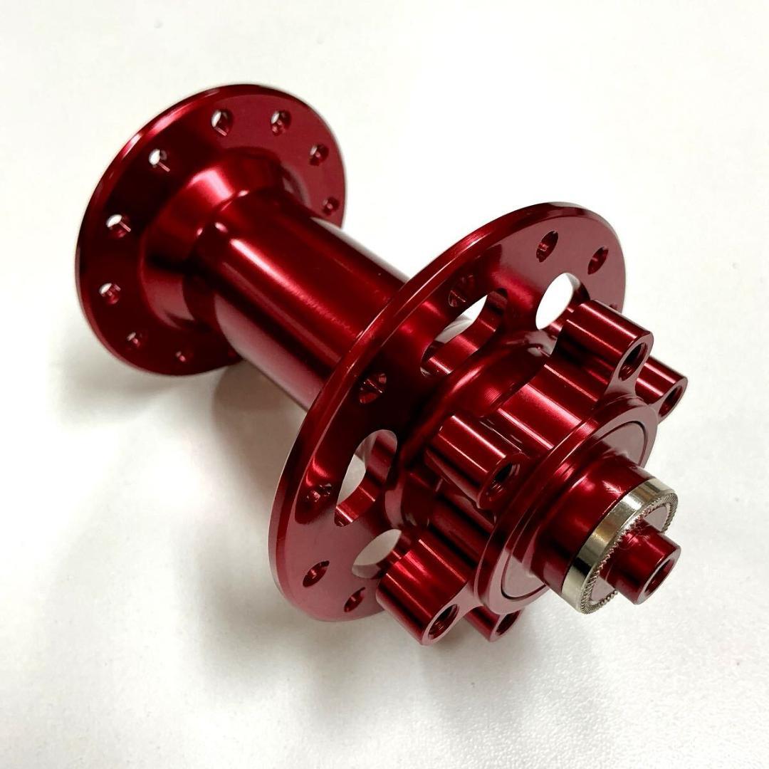 ディスクハブ 100/135mm　レッド　シマノ11速用　超軽量　未使用新品