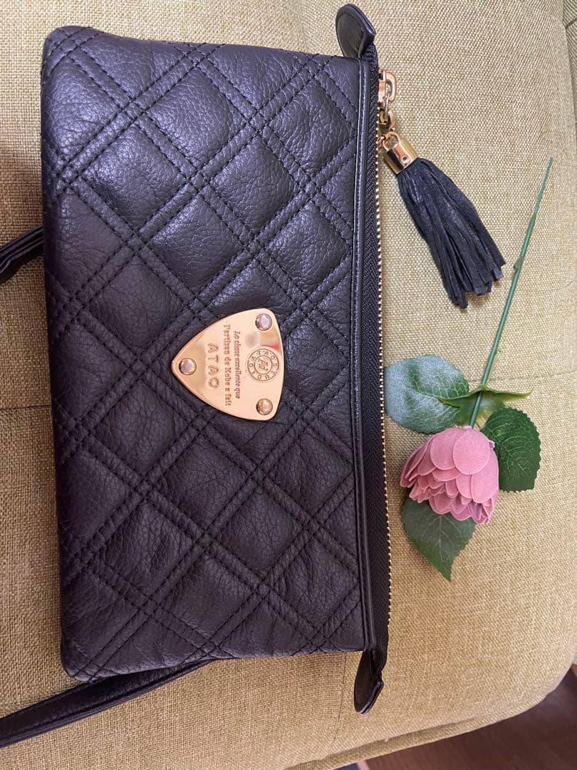 r*e様 アタオ　ブーブー　ブラックダイヤモンド　レザーキルティング