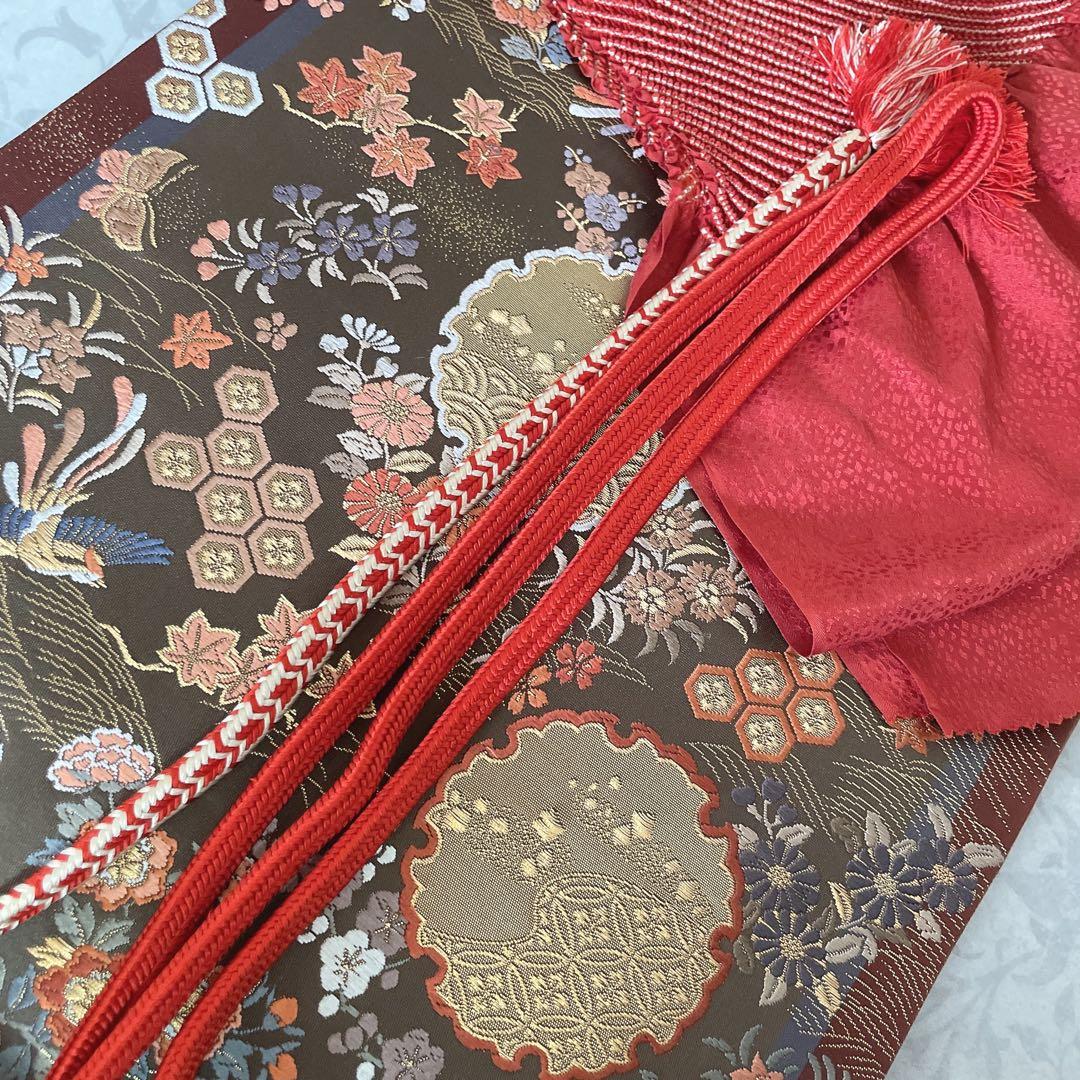 訪問着　フルセット　桧垣地紋　花丸紋　艶やか　着物　付け下げ　I6