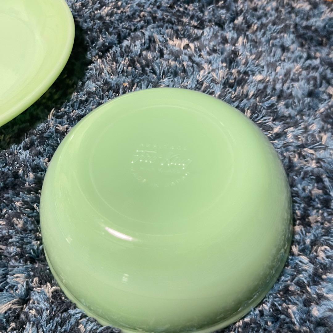 ファイヤーキング 翡翠色 食器 6点セット バラ売り不可 最終値下げ