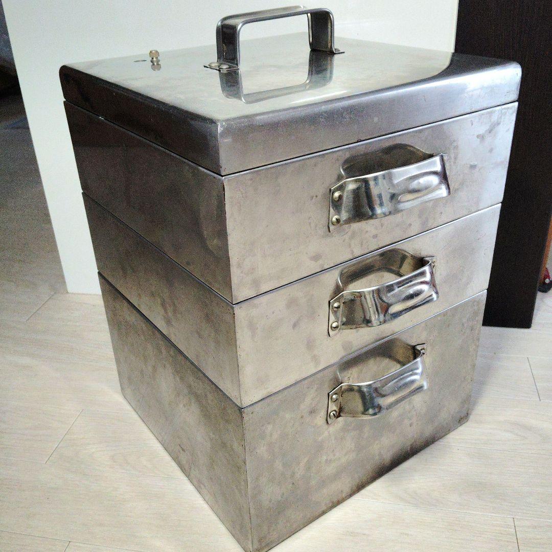 業務用ステンレス製3段 蒸し器 直火ガスコンロ対応 約33×33×44cm 三段