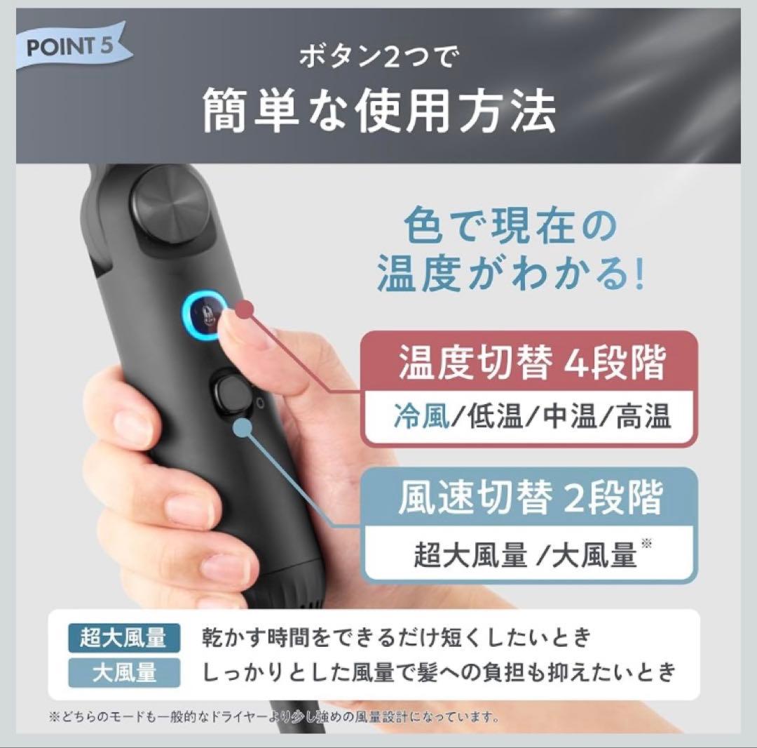 UR.SALON ジェットモンスターマイクロドライヤー02 リッチブラック