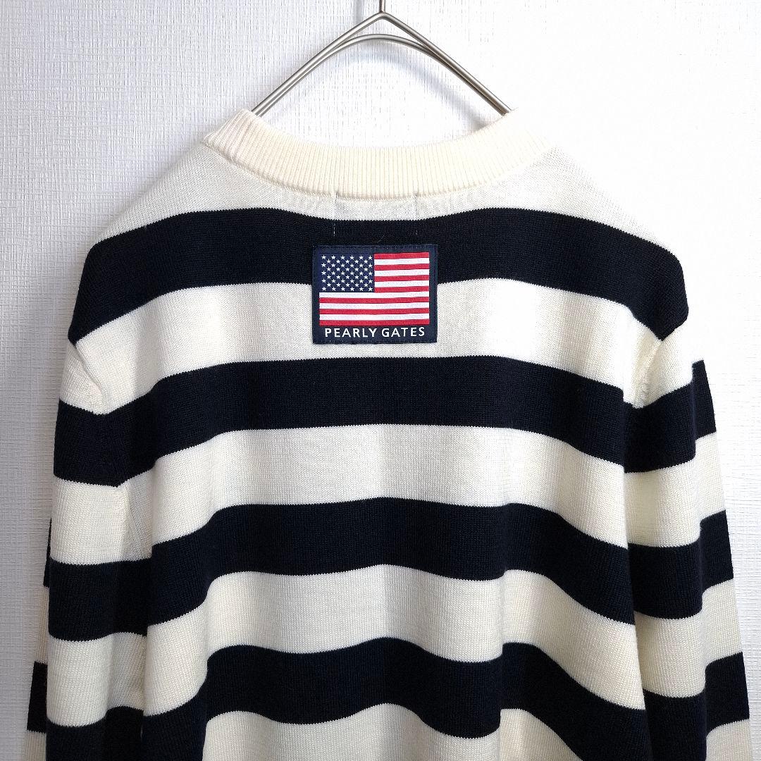PEARLY GATES スヌーピー ゴルフ ニットセーター ボーダー M