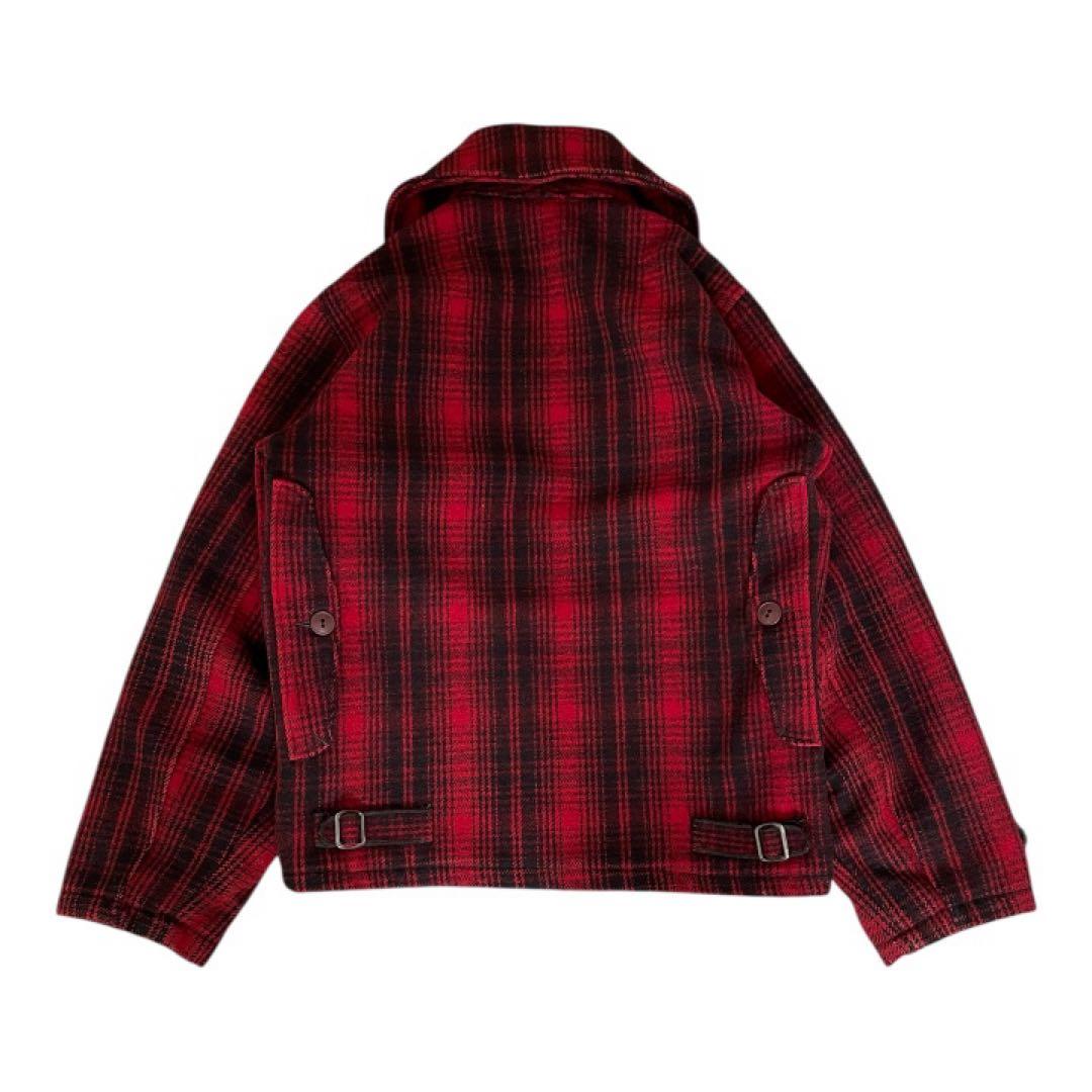 希少vintage50sWoolrichバッファローチェックウールジャケット古着