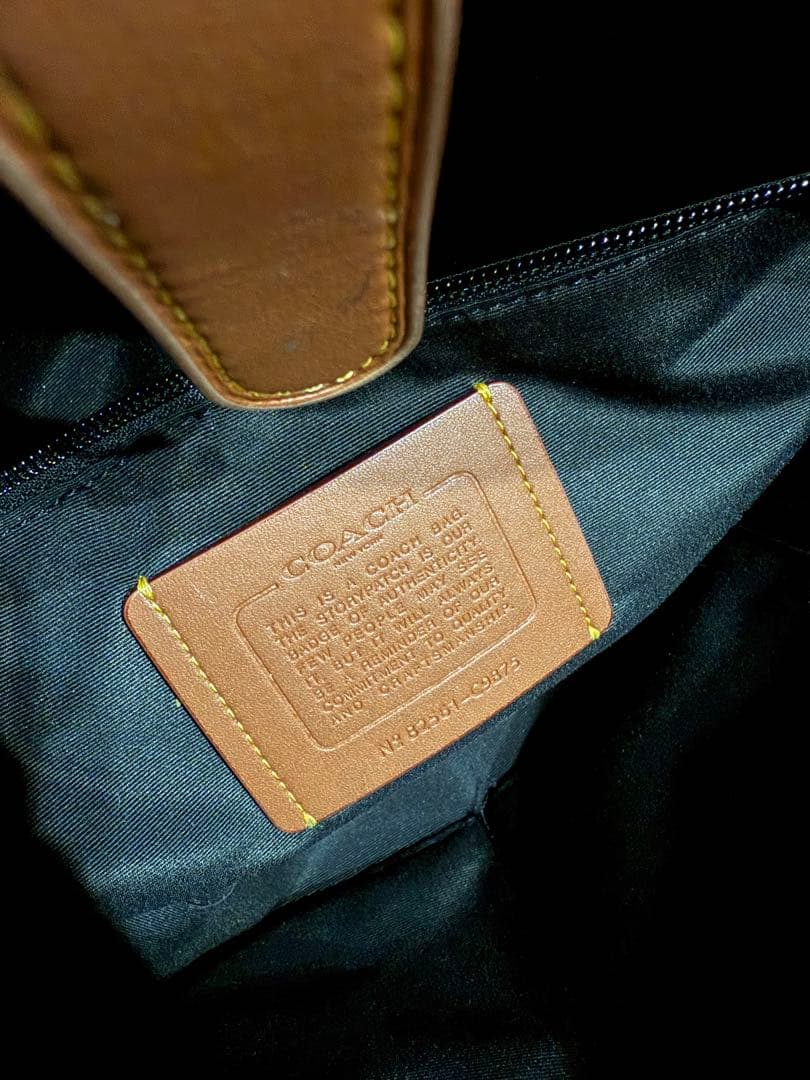 coach コーチ　レザー ビジネスバッグ 黒