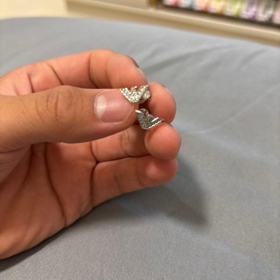 エンポリオアルマーニ ピアス イーグル シルバー925