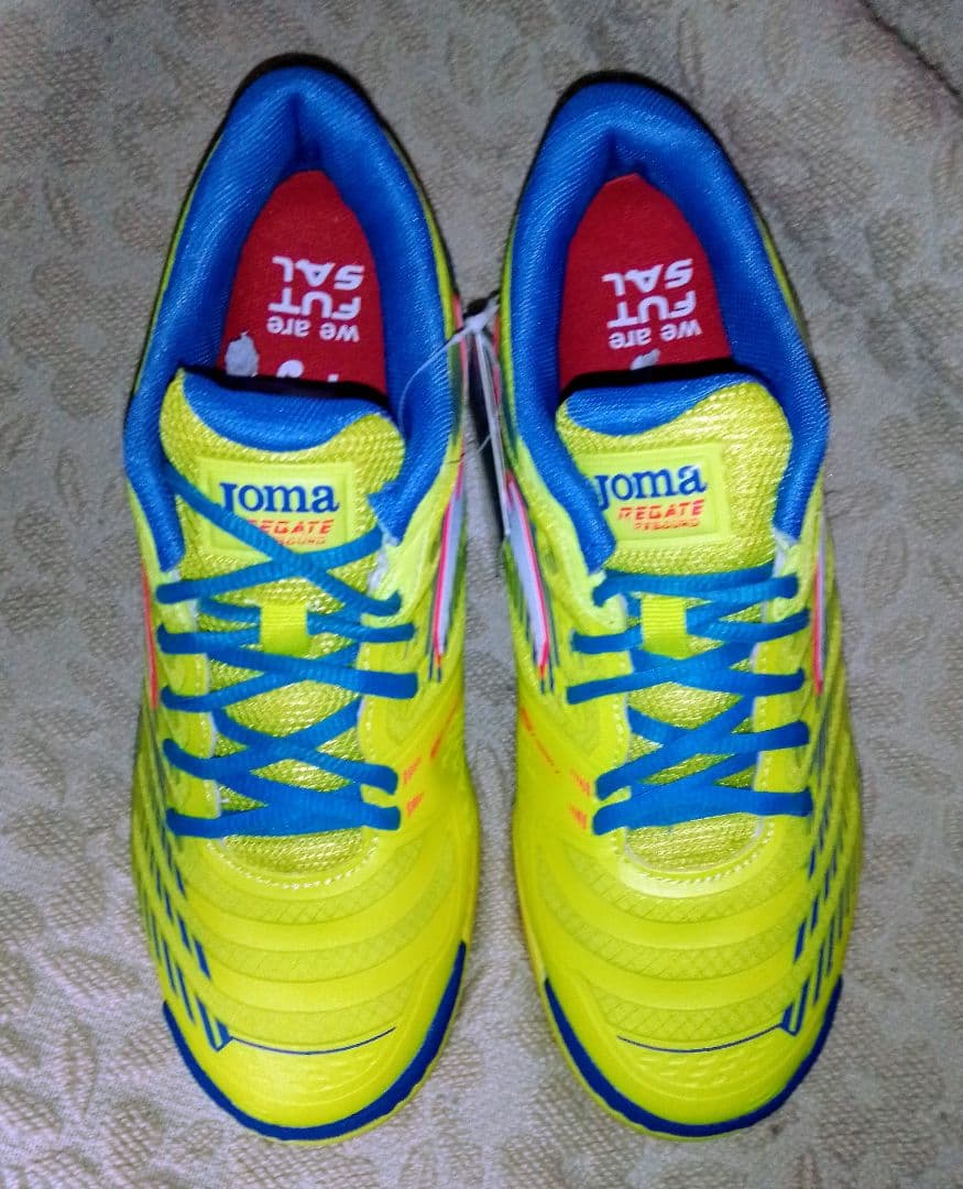 【匿名配送】【入手困難】JOMA　レガテ　リバウンド　シューズ　黄 青　25