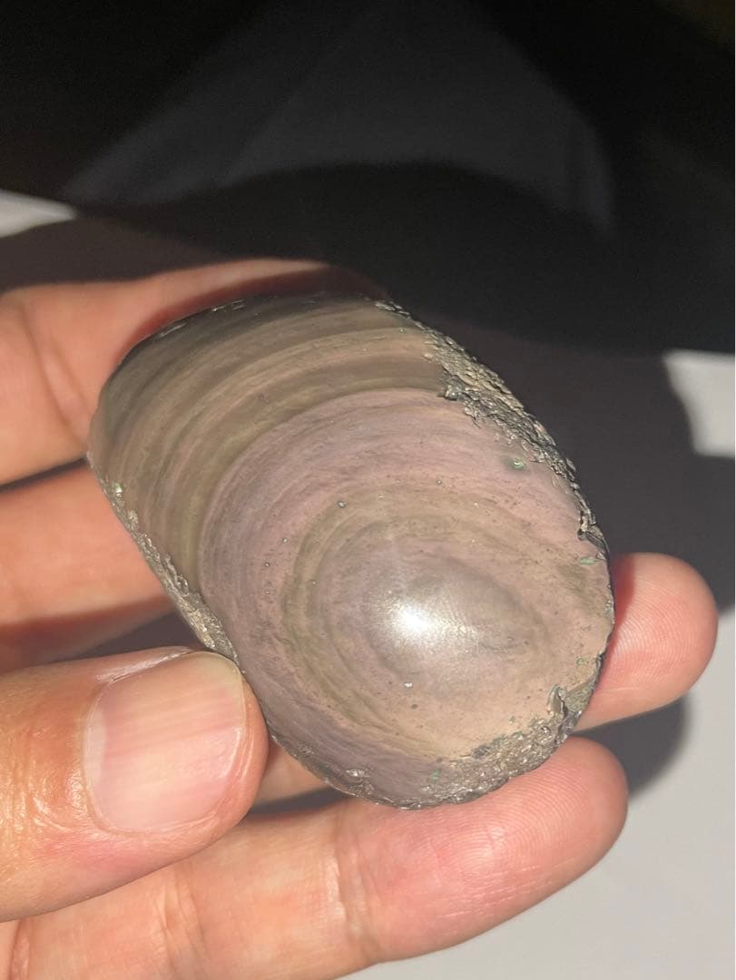 研磨品　十勝石玲瓏　ピンク、イエロー　レインボーオブシディアン