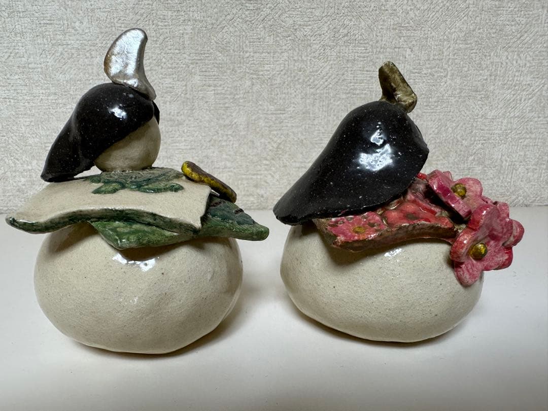 陶器雛 雛人形 ひな人形 ヒナ人形 雛祭り 陶器置物 2体セット 陶器商品 置物