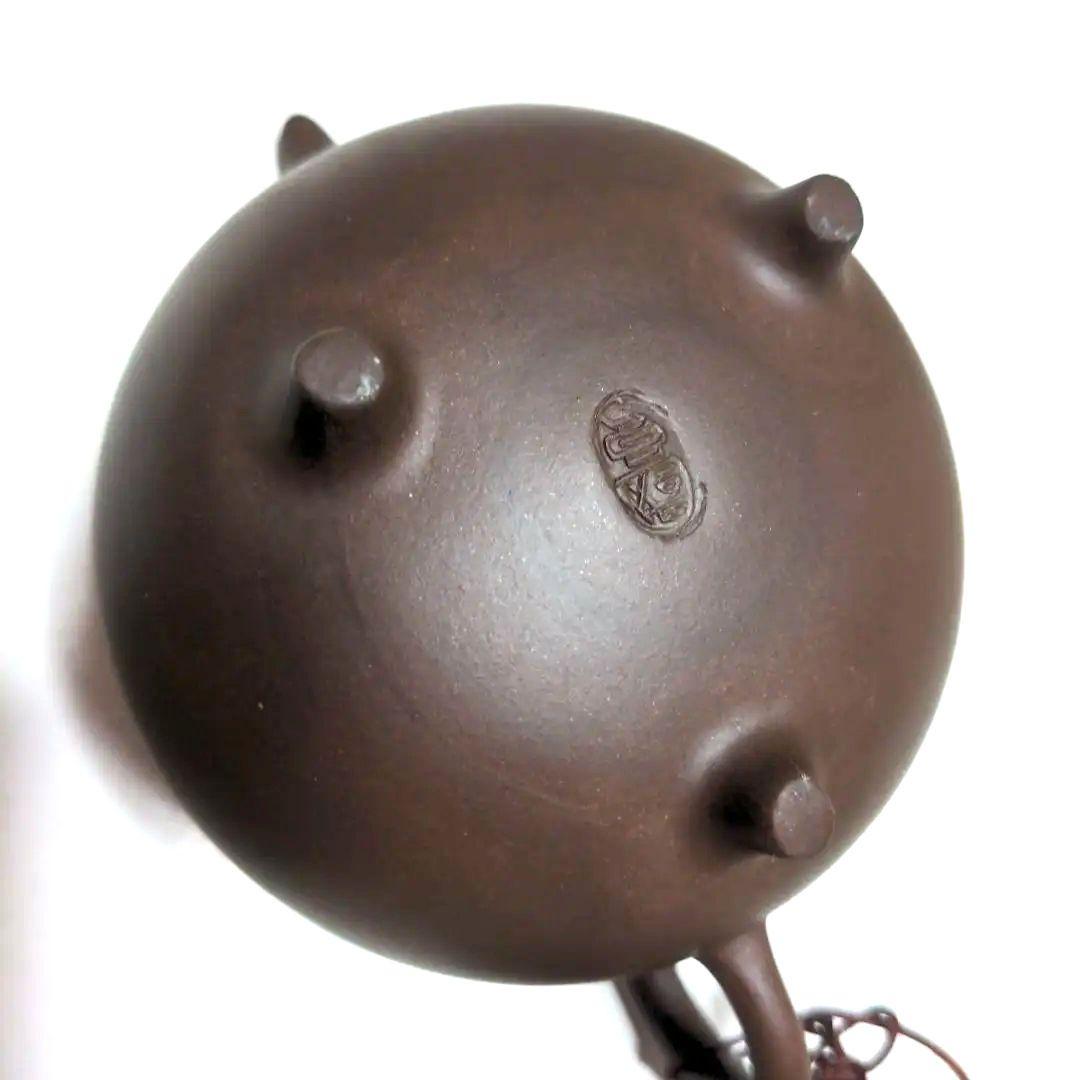 急須　中国製　陶器　未使用品　銘あり　煎茶器　茶器　茶道具