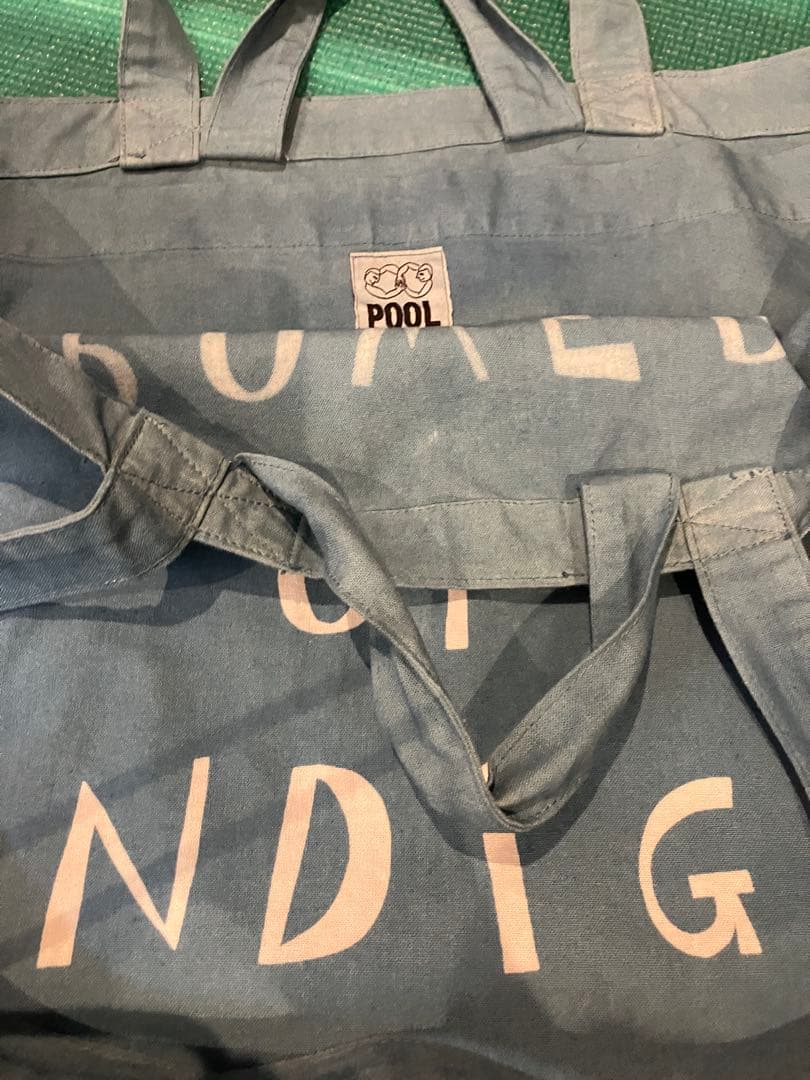 イデーPOOL 武相荘柚木沙弥郎コラボトートバッグインディゴブルー新品タグなし