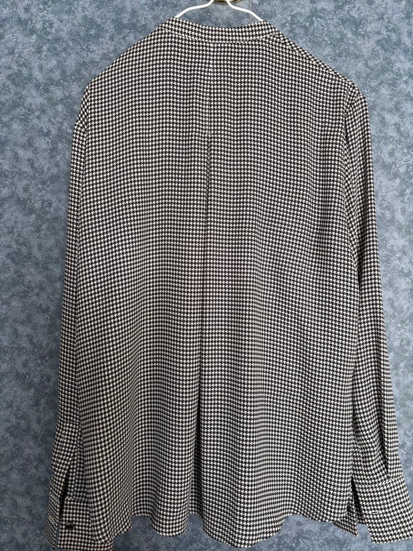 ICB BackSatinAmunzen バンドカラーブラウス 美品