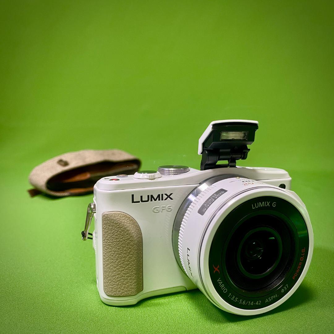 LUMIX GF6 H-PS14042 レンズキット ミラーレス一眼 ホワイト