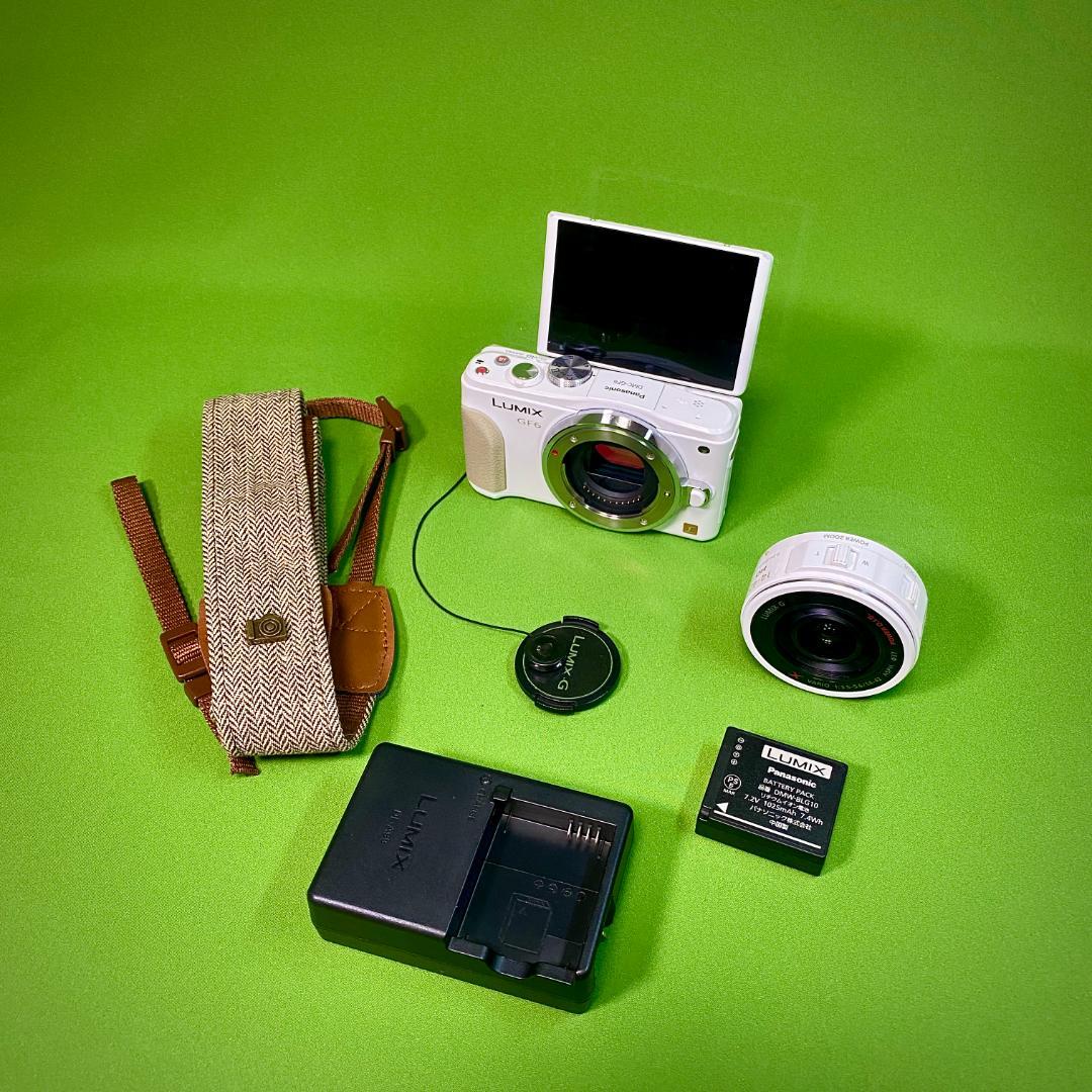 LUMIX GF6 H-PS14042 レンズキット ミラーレス一眼 ホワイト