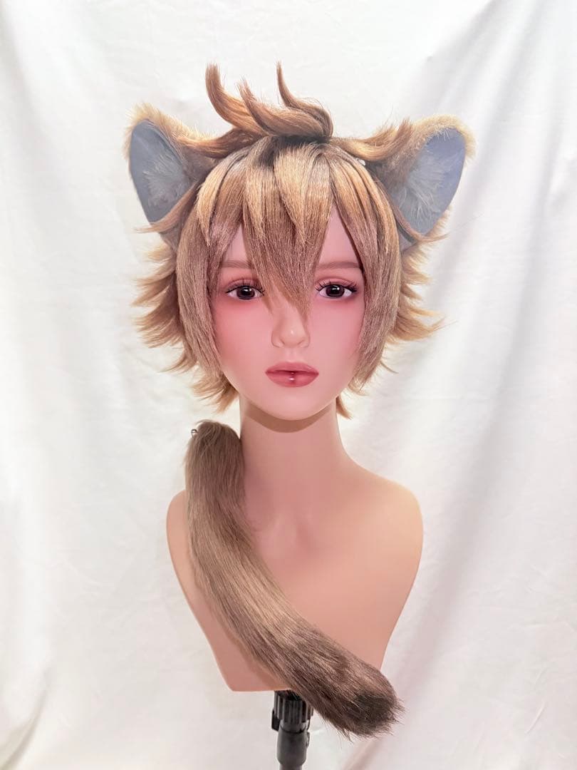 ㉔ ラギー・ブッチ 耳 尻尾 獣耳 コスプレ ツイステ ケモ耳 即納品