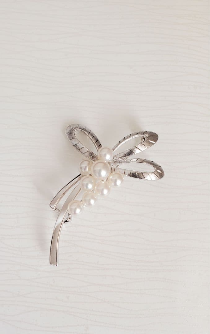 MIKIMOTO ミキモト　真珠　パール　ブローチ 8珠