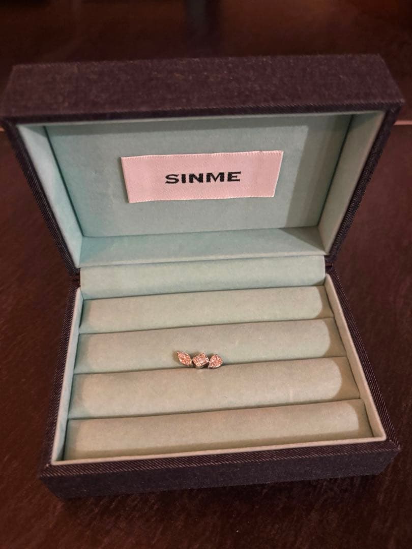 SINME DIAMOND 石田百合子着　ダイヤモンド 3ピースピアス