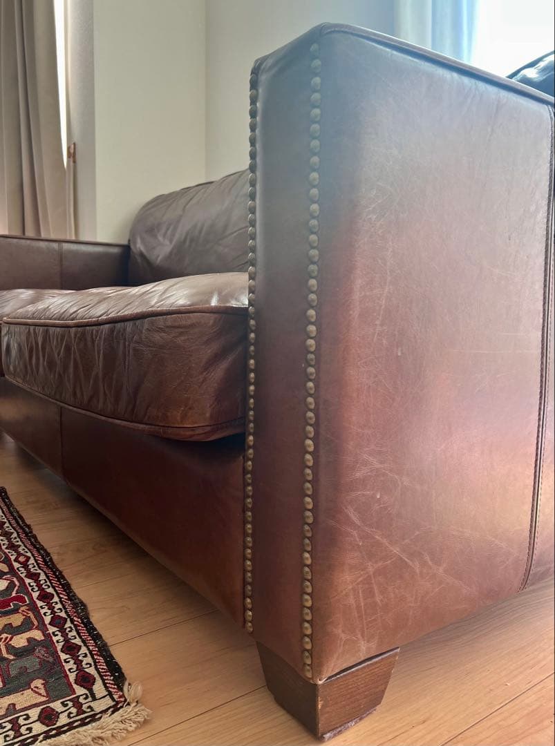 HALOハロ 本革 ２人掛けソファ ヴィンテージ