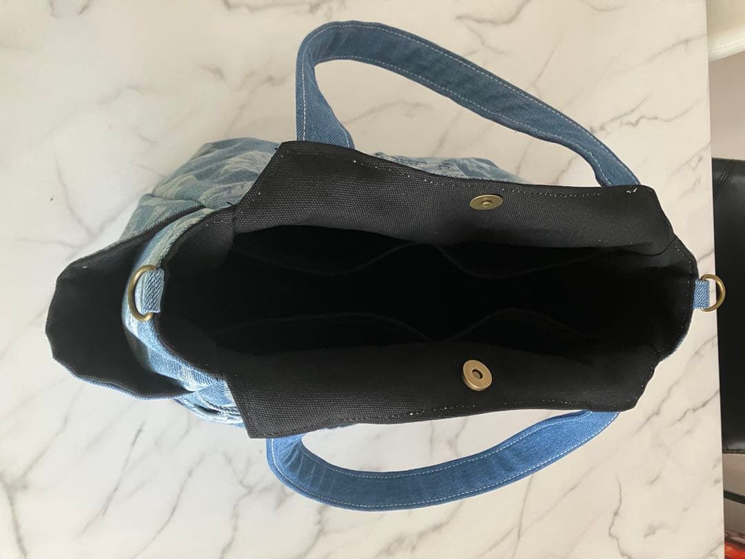 872 みかりん♡プロフ必読♡夏物最終です　大きめデニムリメイクバック2点