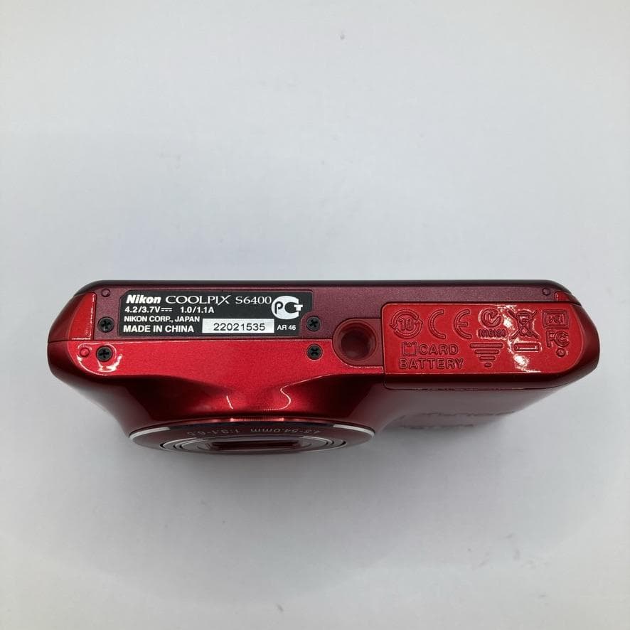 Nikon COOLPIX S6400 レッド デジタルカメラ コンデジ ニコン