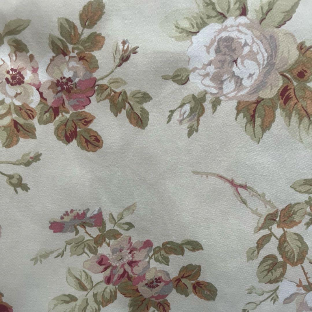 ローラアシュレイ　アンジェリカ　 オーダーカーテン　厚地&レース　2枚組セット