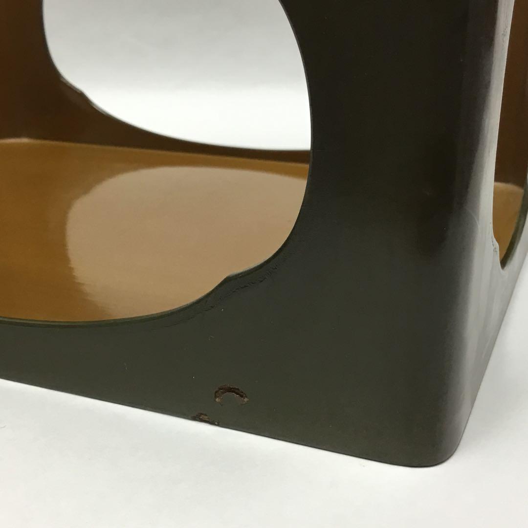 莨盆 香狭間透 キズあり 火入 オランダ 木箱入 茶道具 古物品