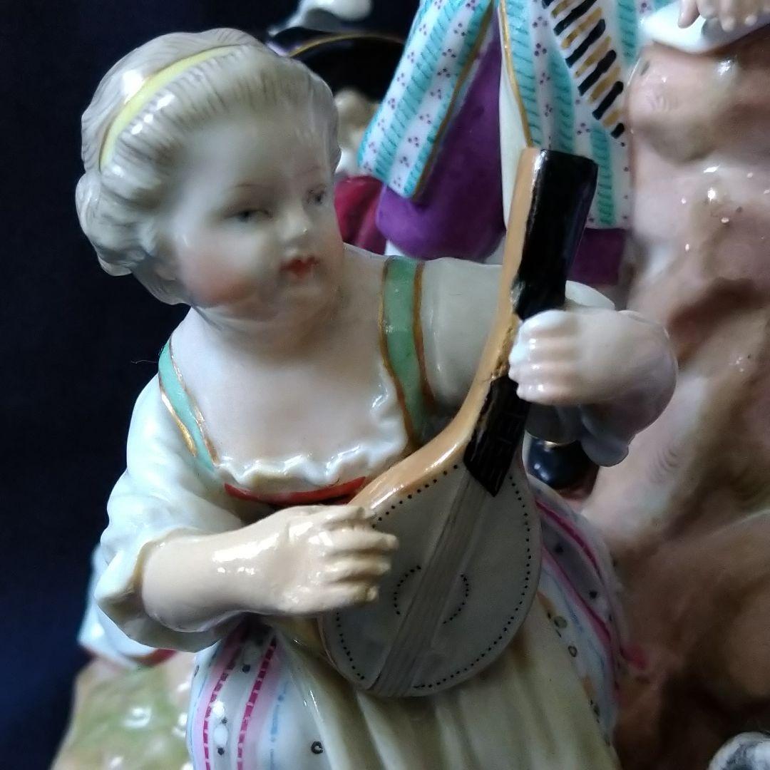 ✤1924年以前・マイセン(Meissen)フィギュリン✤『５人の音楽隊』