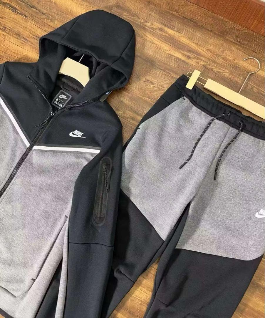 Nike ジャケット パンツ セット ブラック/グレー**L**