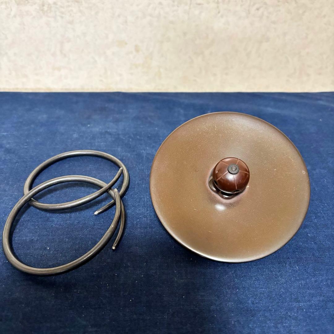 人間国宝浄清造 風炉 茶釜 電熱器 唐銅朝鮮風炉釜 野々田電熱器 敷板 茶道具